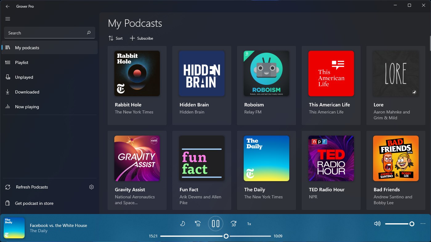 Microsoft Store Editor’s Choice Awards Winner- Entertainment Audio and Music: Grover Pro