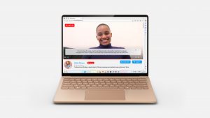 Live Captions on a laptop device