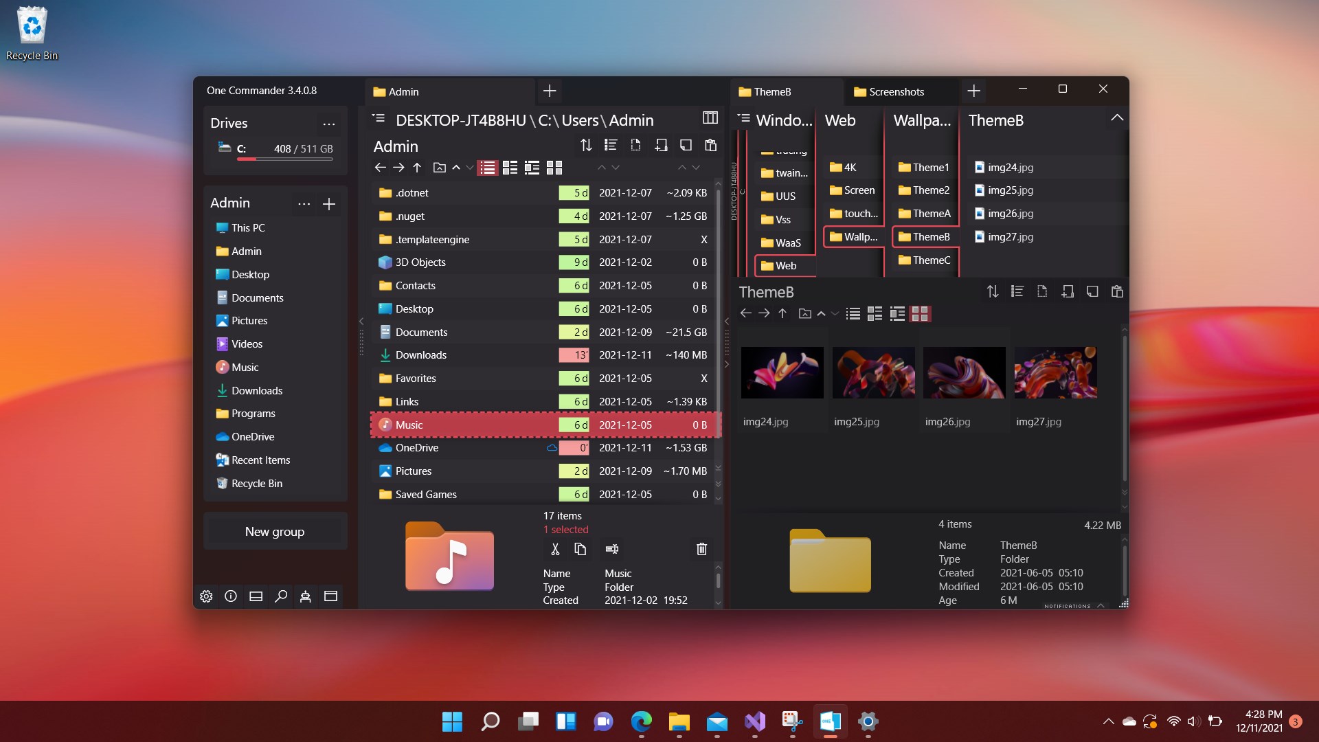 File Management category runner-up One Commander