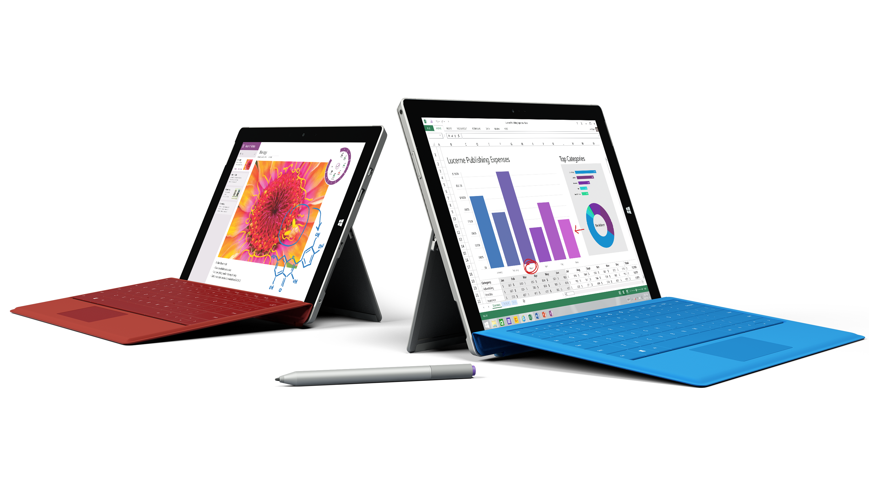 Surface 3 and Surface Pro 3