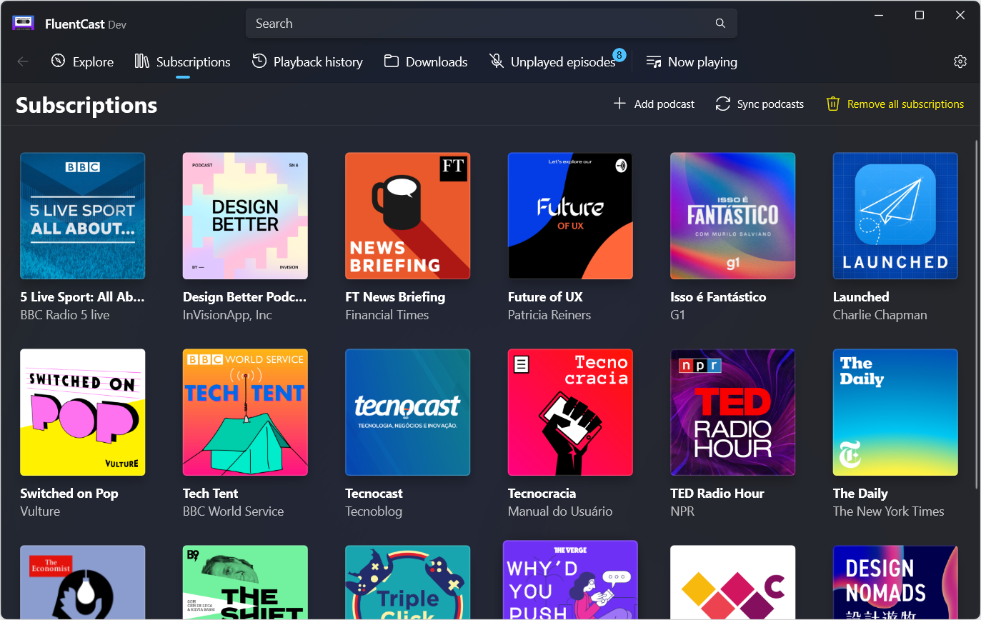 Microsoft Store Editor’s Choice Awards Finalist- Entertainment Audio and Music: FluentCast 