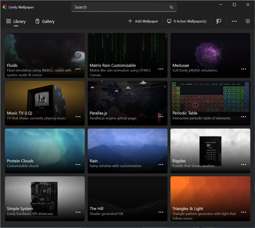 Winner in the personalization category Lively Wallpaper!