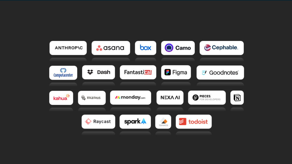 A collection of company logos.