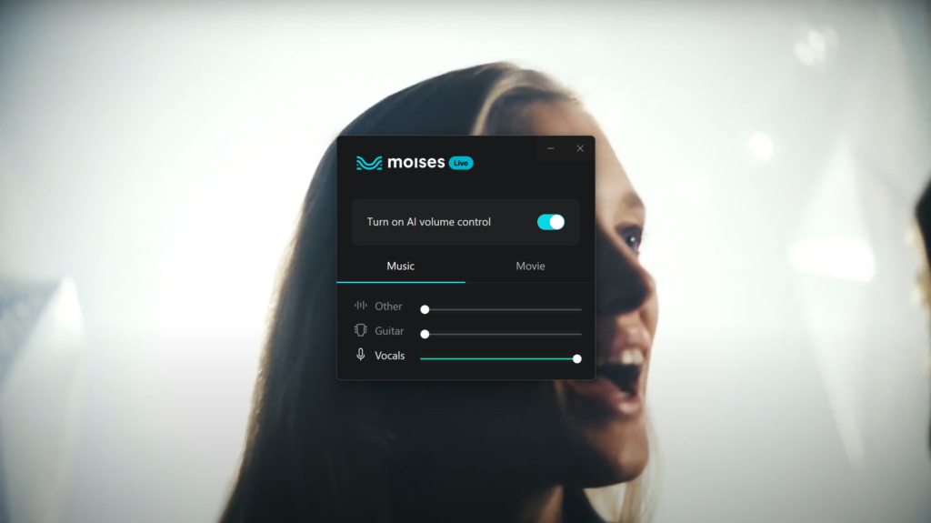Moises Live screenshot.