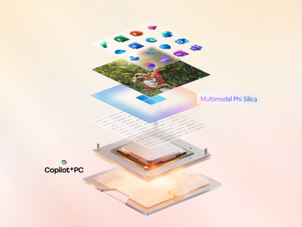 A computer chip with multiple images