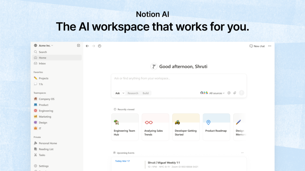 Notion for Windows screenshot.