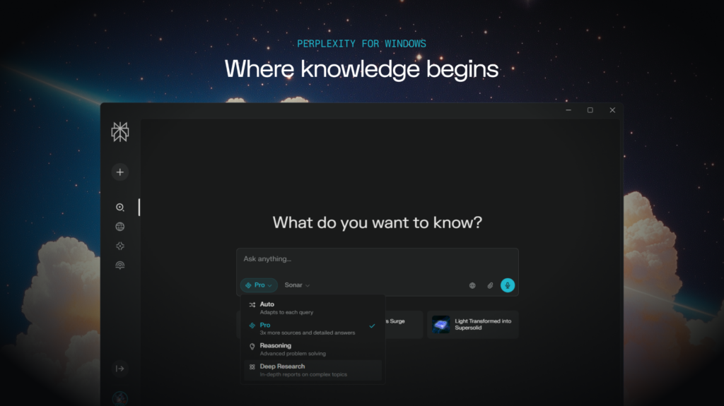 Perplexity screenshot.