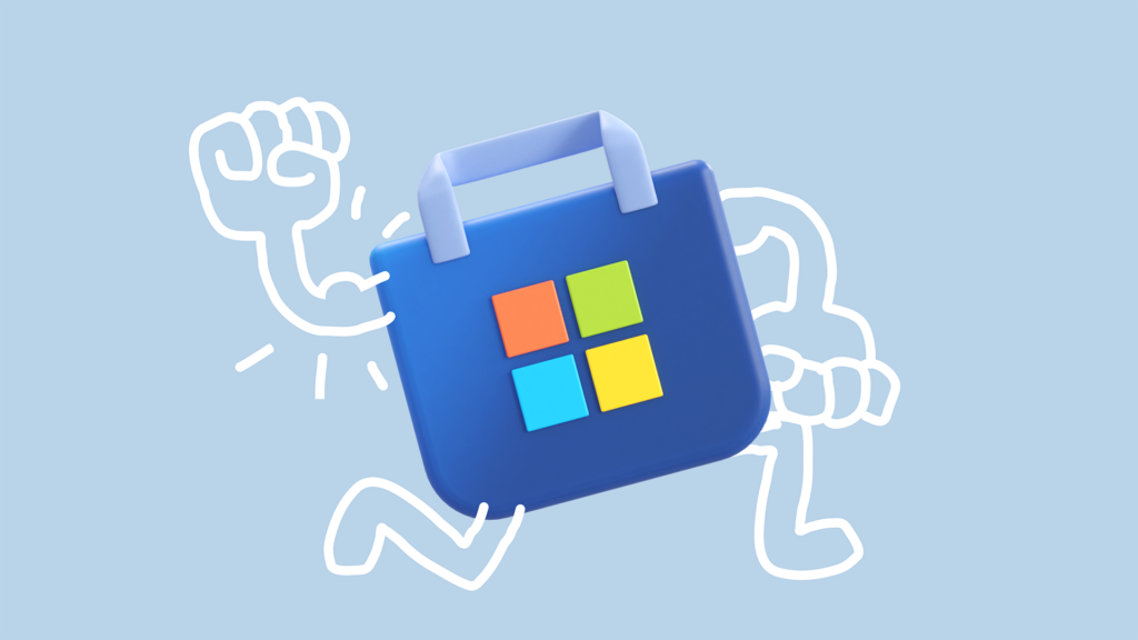 Decorative image of the Windows Store logo.